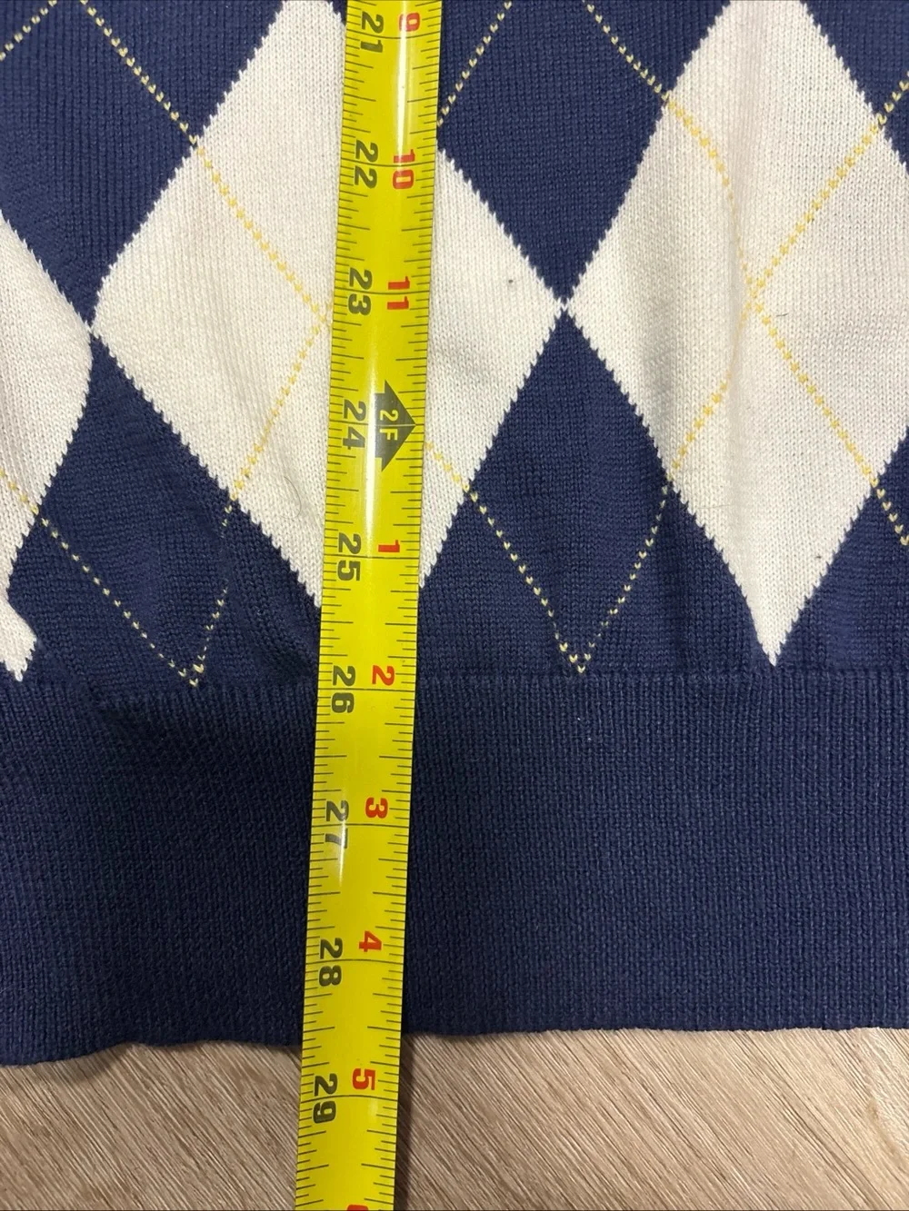 Vintage Polo Ralph Lauren Mens Golf Argyle Sweater In XXL